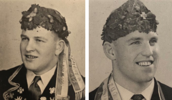 Erfolgreiche Surentaler Schwinger der 50er-Jahre: Franz Bieri (links) und Hans Bühler (rechts). (Foto zVg)