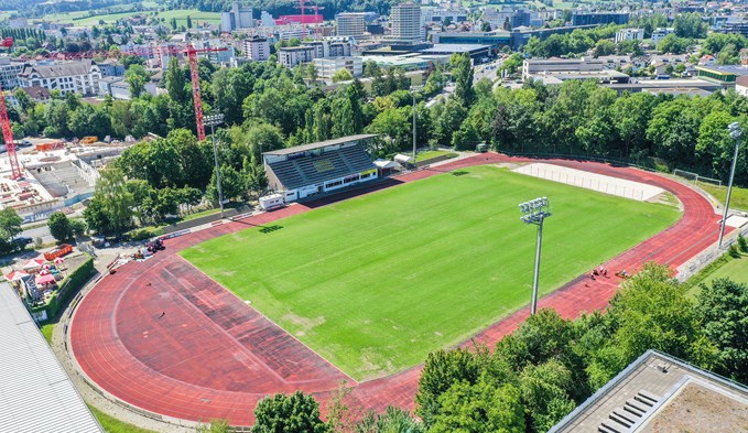 Das Stadion Schlottermilch, Heimstätte des FC Sursee. (Foto Manuel Arnold)