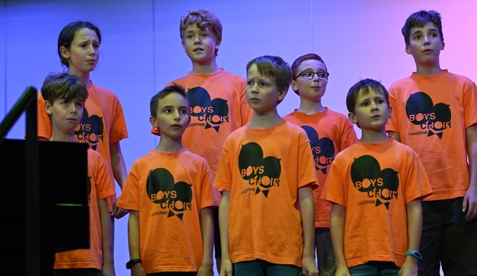 Der Boys Choir Lucerne war einer der teilnehmenden Jugendchöre. (Foto Werner Mathis)