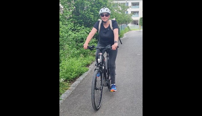 Sandra Hufschmid aus Neuenkirch macht bei der Luzernmobil-Challenge mit. (Foto zvg )